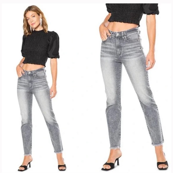 (New with Tags) Juicy Couture Venice Straight Leg Jeans (Size: 31) Grey Marble - Picture 1 of 9